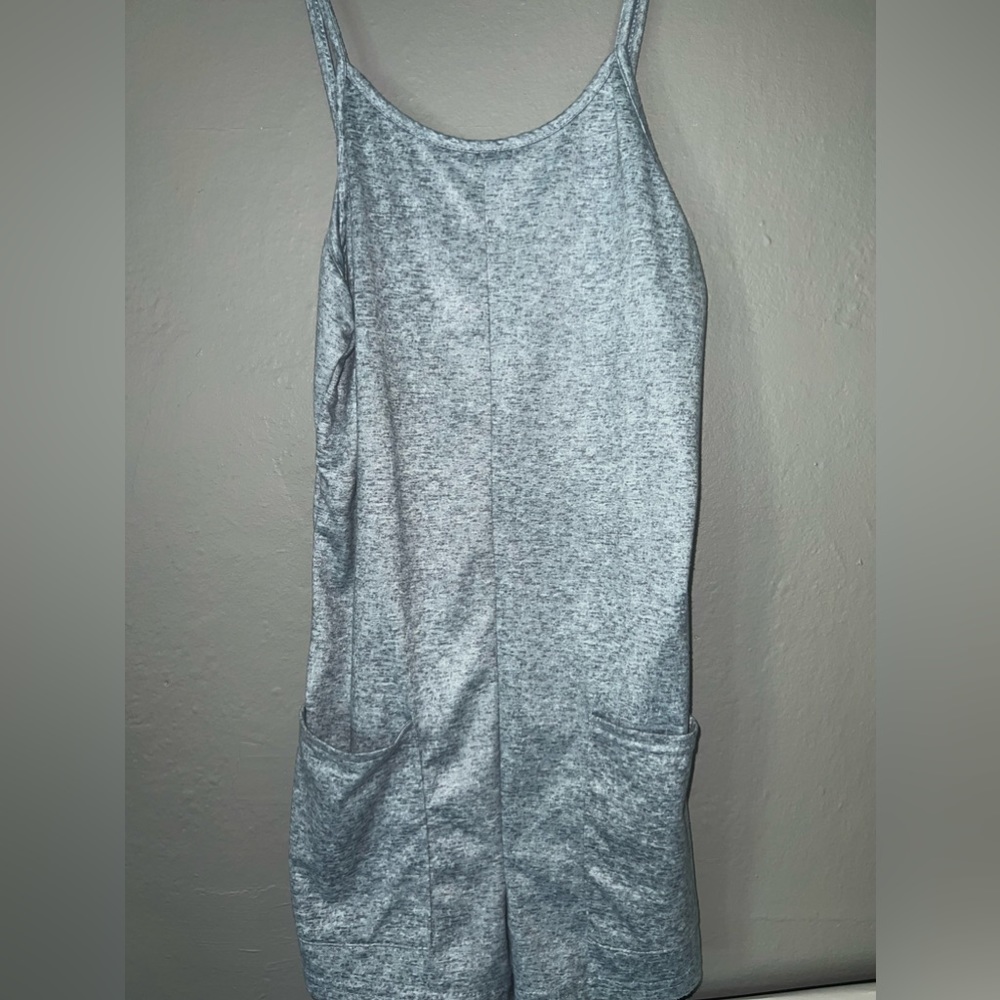 One piece grey/blue jumper with pockets